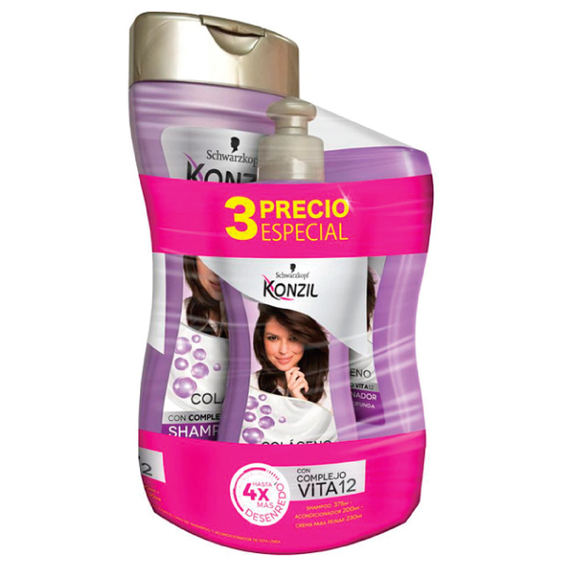 compra en nuestra tienda online: Shampoo+Crema Peinar+Acondicionador Konzil