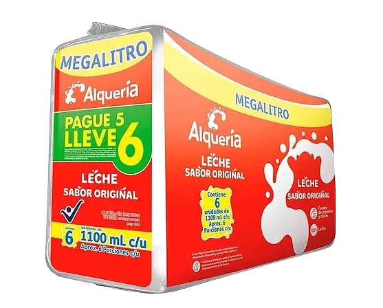 Leche Alqueria Original X1100 Ml X6 2697