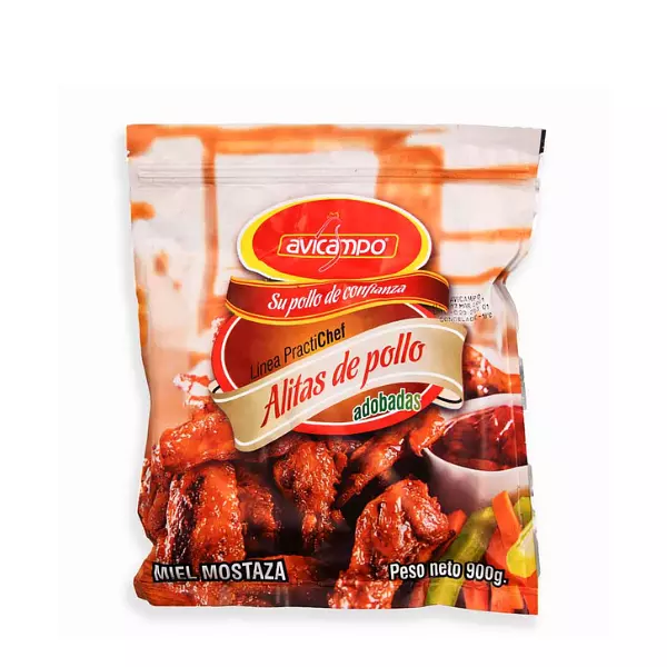 Alitas De Pollo Adobadas Miel Mostaza Avicampo