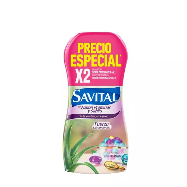 Shampoo Savital Fusión Proteínas + Acondicionador