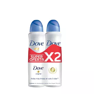 Desodorante En Aerosol Dove Original X2