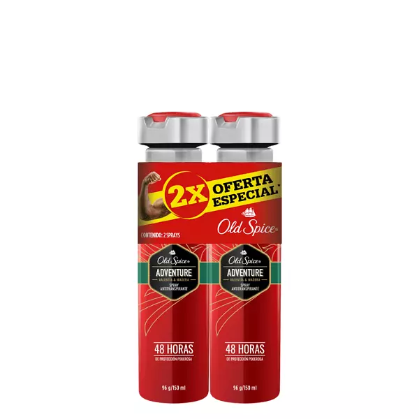 Desodorante En Aerosol Old Spice Adventure X2