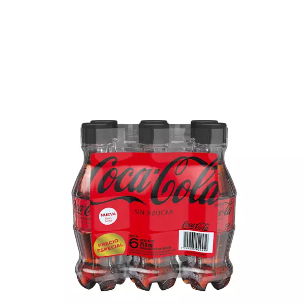 Gaseosa Coca Cola Zero X6