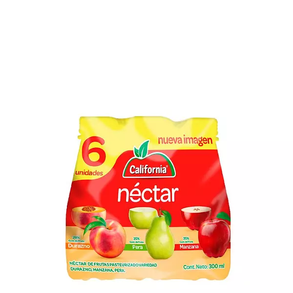 Jugo California Nectar Surtido X6