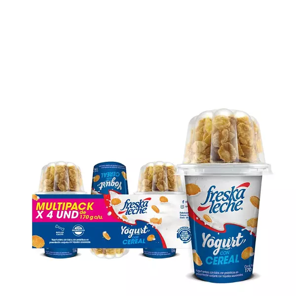 Yogurt Freska Leche Con Cereal X4