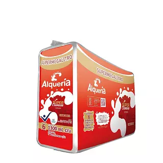 Leche Entera Alquería Súper Cremosa X6