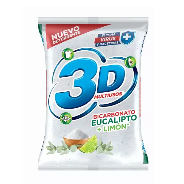 Detergente En Polvo 3D Multiusos