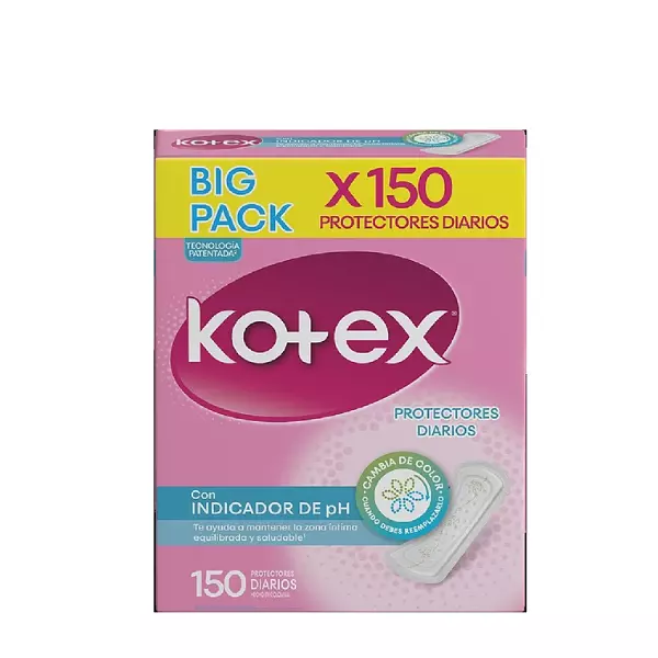 Proctetores Diarios Kotex  Indicador Ph x150