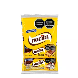Galleta Colombina Wafer Nucita Cubierta x8 