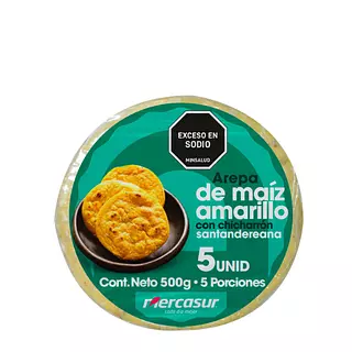 Arepa Santandereana Pre Asada Mercasur X5