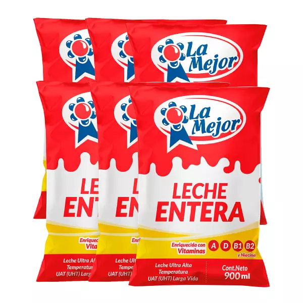 Leche Entera La Mejor X6