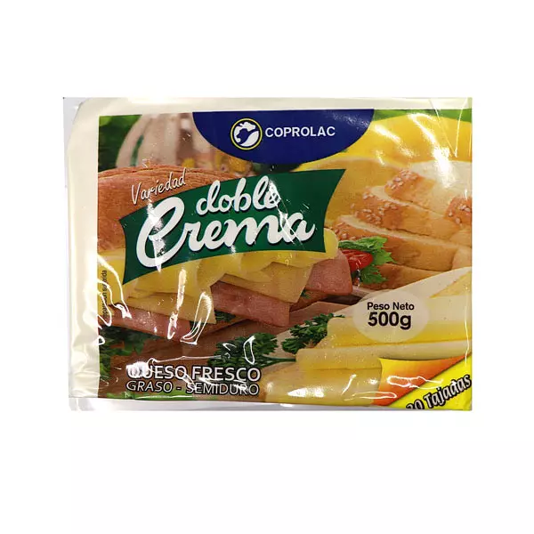 Queso Tajado Doble Crema Coprolac