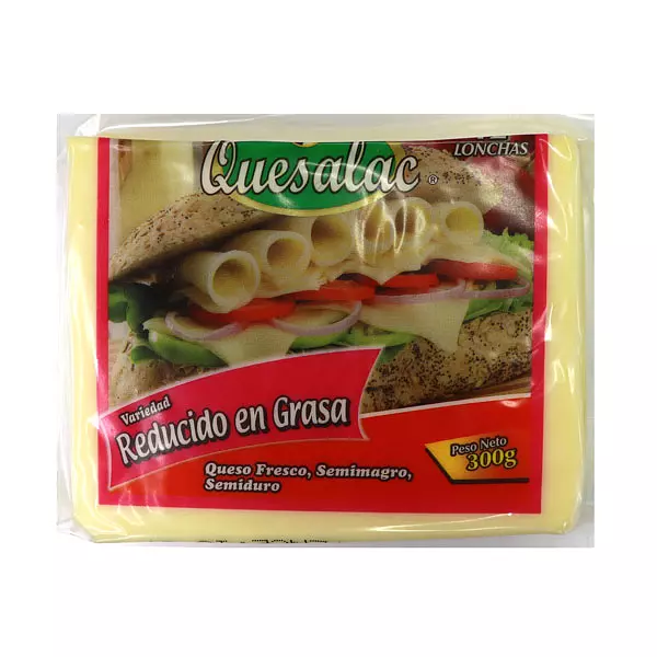 Queso Tajado Bajo En Grasa Quesalac