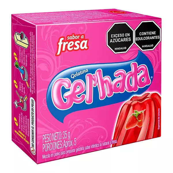 Gelatina Gelhada Fresa