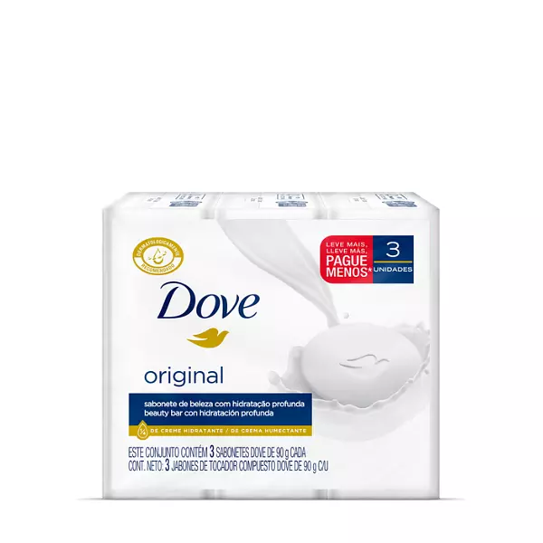 Jabón De Baño Dove Original X3
