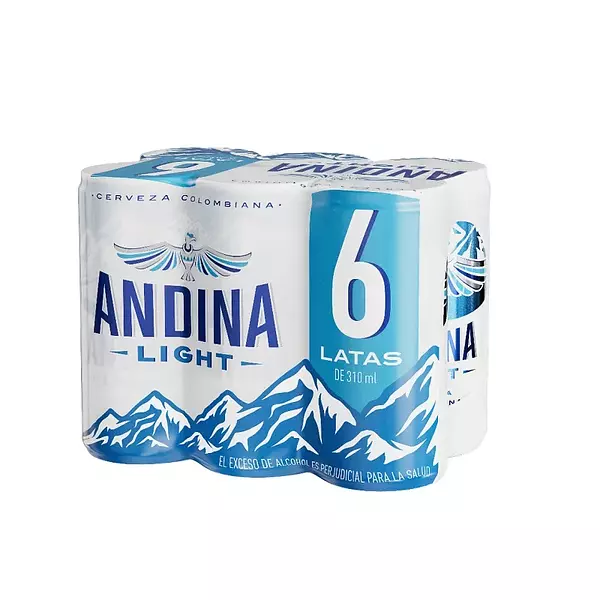 Cerveza Andina Ligth En Lata X6