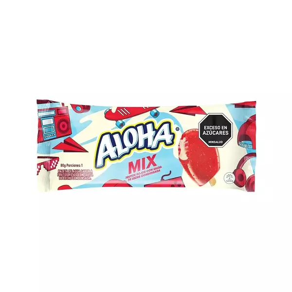 Crem Helado Paleta De Agua Frutos Rojos