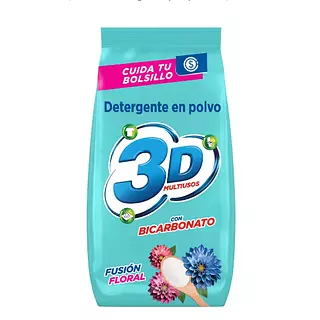Detergente 3d Polvo Multiusos Fusión Floral 5kg