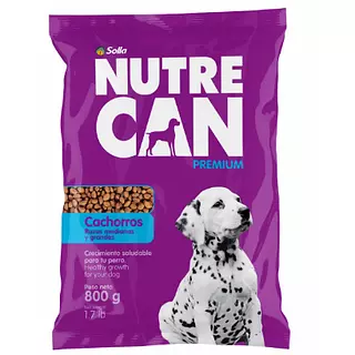 Nutre Can Cachorros Raza Mediana 800 Gr