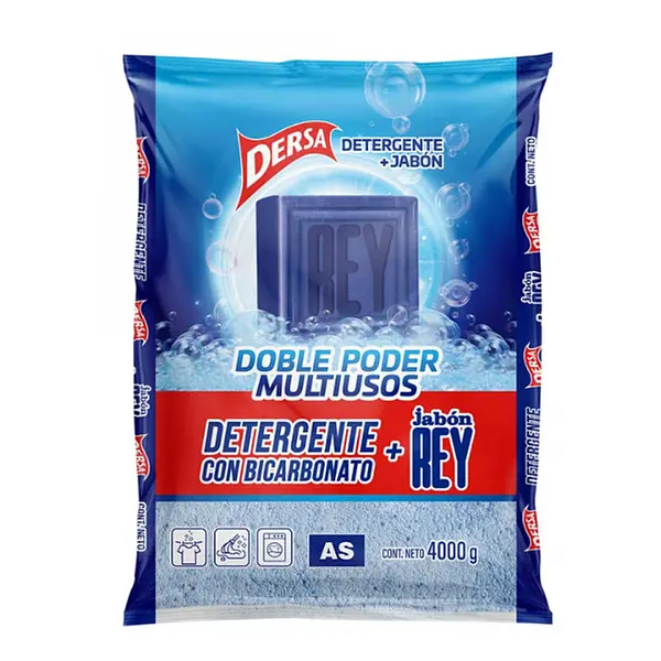 Detergente As Bicarbonato + Jabon Rey 4000gr