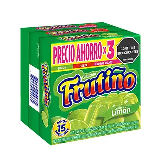 Gelatina Frutiño Limon- Fresa- Frutos