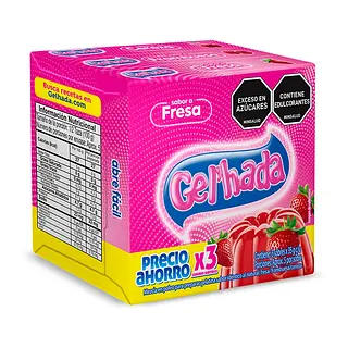 Gelatina Gelhada Surtida X3