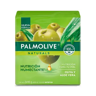 Jabon Palmolive En Barra Aloe Y Oliva X 3