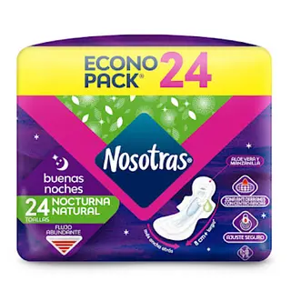 Toalla Higienica Nosotras Buena Noches Tela X24