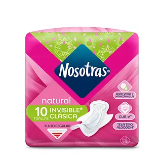 Toallas Higiénicas Nosotras Invisible Clásica X10