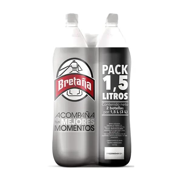 Postob. 1.5lt Bretaña Duo