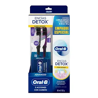 Crema Ob Detox 80ml + Cepillox2 Charcoal
