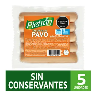 Pietrán Salchicha Pavo 225 Gr