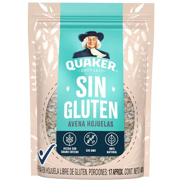 Avena Quaker Sin Gluten X 400 G
