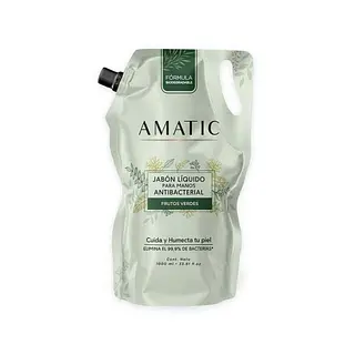 Jabón Líquido Para Manos Amatic Frutos Verdes