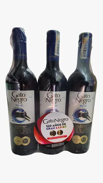 Vino Tinto Gato Negro Merlot Paga 2 Lleva 3