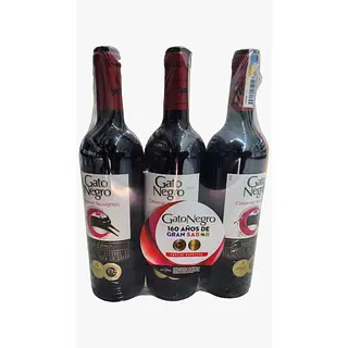 Vino Tinto Gato Negro Cabernet Paga 2 Lleva 3