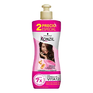 Konzil X 230ml X 2 Crema Peinar Seda Liquida