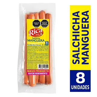 Salchicha Manguera Rica X 8und