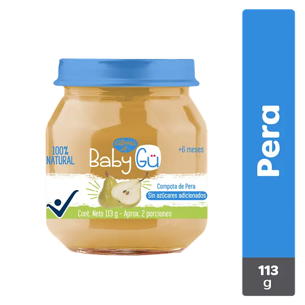 Compota Natural Baby 113g Pera