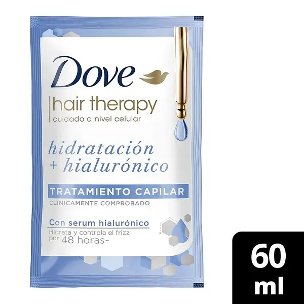 Dove Cr Tratamiento Hdrat+Hialuron X60ml