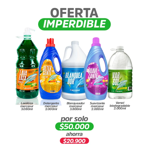 Combo aseo marca mercasur