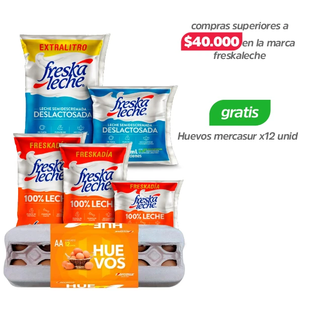 Compras superiores a $40.000 en la marca freskaleche