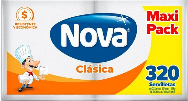 Servilleta Nova Clasica Maxipack 320u