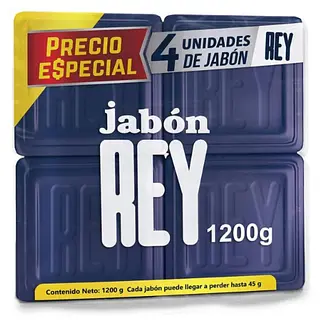 Jabon Rey 300g X4