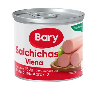 Salchicha Bary Viena Lata 95 Gr