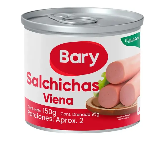 Salchicha Bary Viena Lata 95 Gr