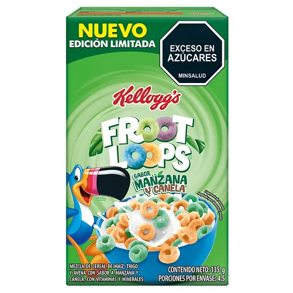 Kelloggs Froot Loops Manzana 135gr