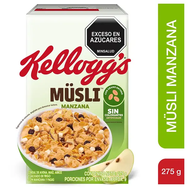 Kelloggs Musli Manzana 275gr