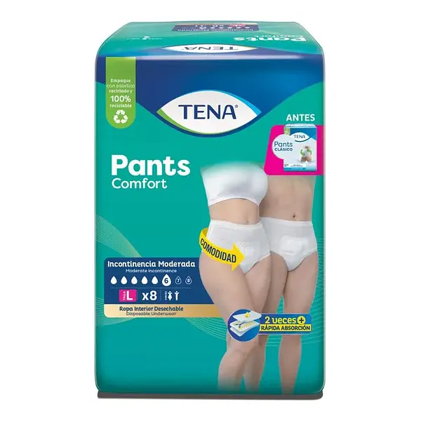 Tena Pants Large Clasico X8
