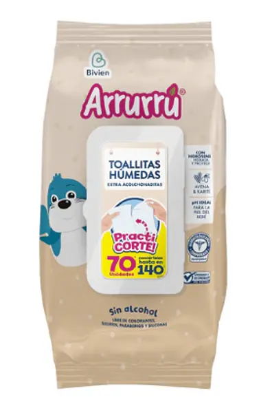 Arrurru Toallitas Avena X70